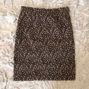 Floral pencil skirt
